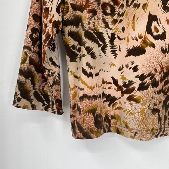 Y2k Vintage New York City Design Co Animal Print Top Size Medium - Picture 3 of 5